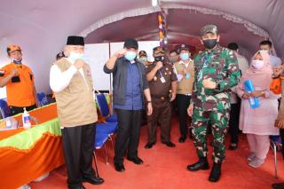 Gubernur Sumsel Meninjau Posko Induk Satgas Covid-19 Batu Kuning, Baturaja OKU